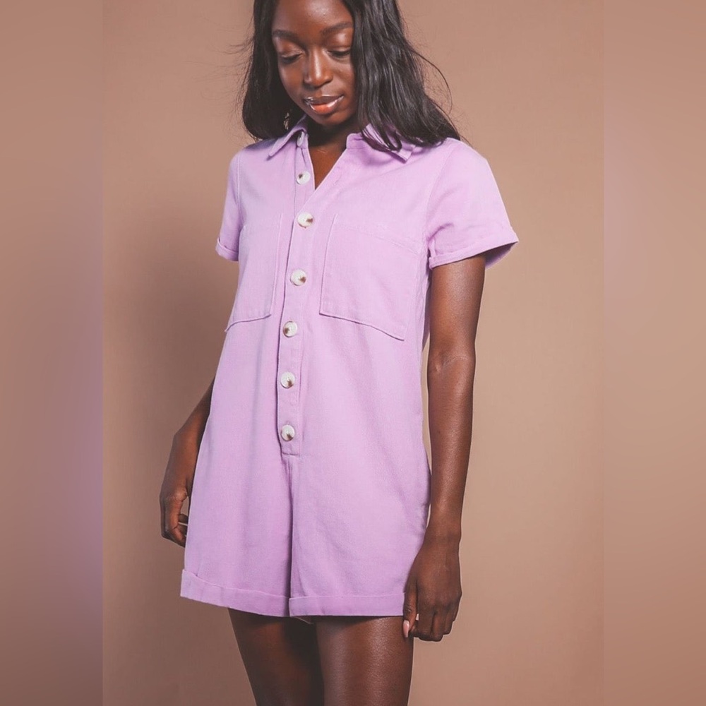 Show Me Your Mumu size medium purple romper